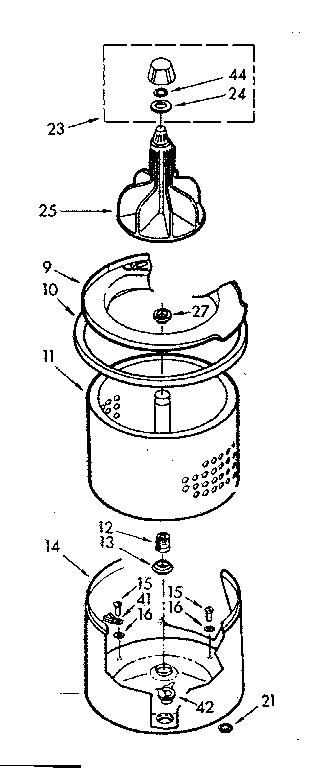 Tub and basket assembly