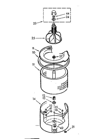 Tub and basket assembly