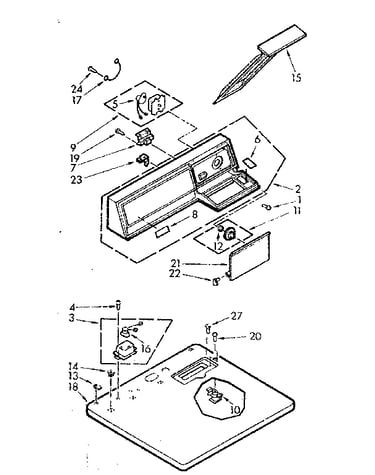 Top and console assembly