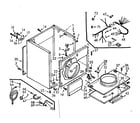 Kenmore 1107057701 cabinet assembly diagram