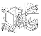 Kenmore 1107057702 cabinet assembly diagram