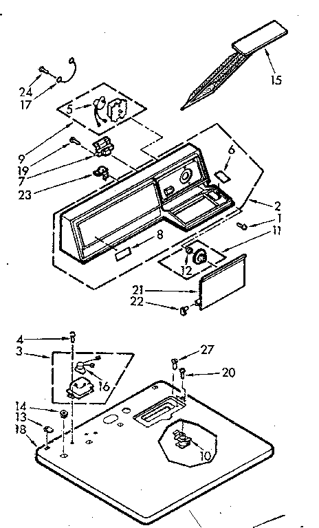 TOP AND CONSOLE ASSEMBLY