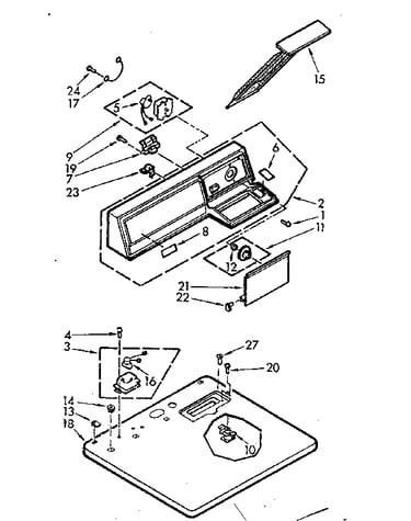 Top and console assembly