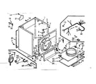 Kenmore 1107057720 cabinet assembly diagram