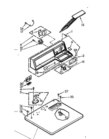 Top and console assembly