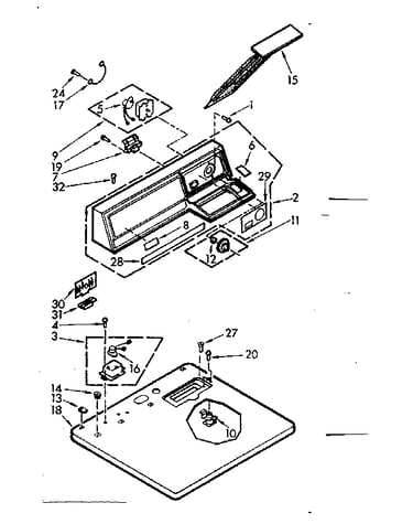 Top and console assembly