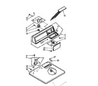 Kenmore 1107058700 top and console assembly diagram