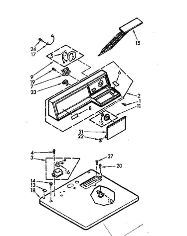 Top and console assembly