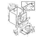 Kenmore 1107058701 cabinet assembly diagram