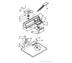 Kenmore 1107058701 top and console assembly diagram