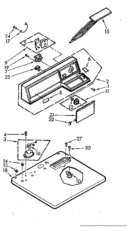 Top and console assembly