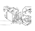 Kenmore 1107058720 cabinet assembly diagram