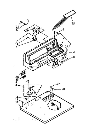 Top and console assembly