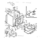 Kenmore 1107058721 cabinet assembly diagram
