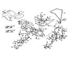 Craftsman 13196230 transaxle/wheel assembly diagram