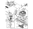 Eureka SE1945A nozzle and motor assembly diagram