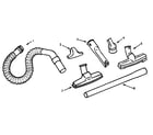 Kenmore 86028702080 hose and attachment parts diagram