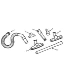 Hose and attachment parts