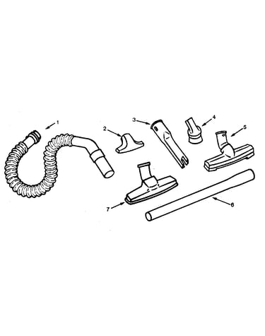 Hose and attachment parts