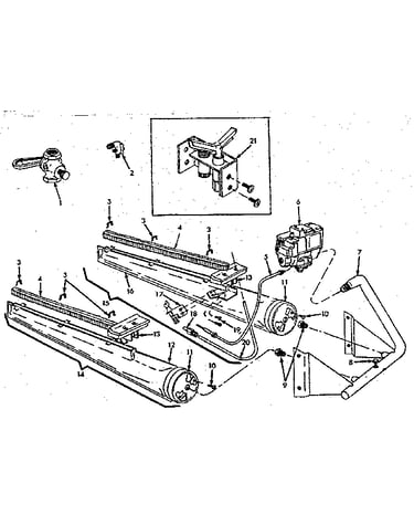 Burner & manifold assembly (with natural gas)
