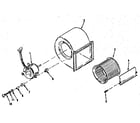ICP CG-105DA h-q blower assembly diagram