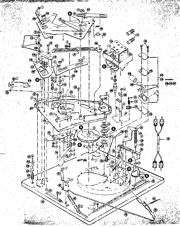 Parts below baseplate of changer