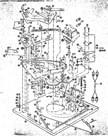 Parts below baseplate of changer