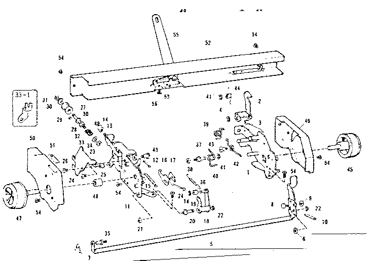 Type bar & sector plate carriage side plate