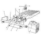 Kenmore 229962530 gas burners and manifold parts diagram