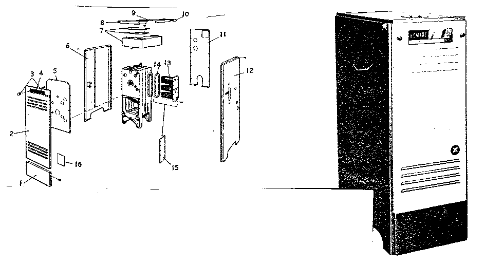 BOILER WITH SQUARE JACKET CORNERS