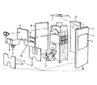 Kenmore 22961351 jacket and control parts diagram