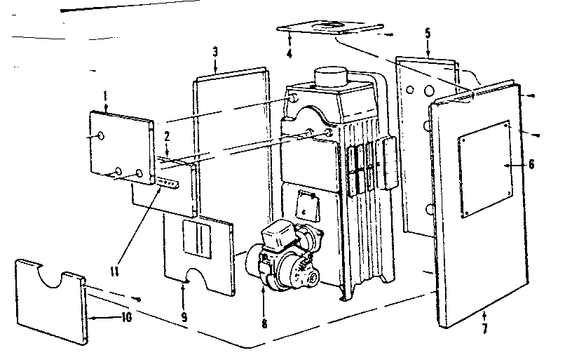 Flush jacket parts