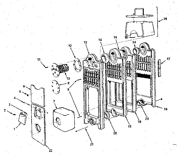 Combustion chamber and flue collector