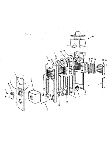 Combustion chamber and flue collector