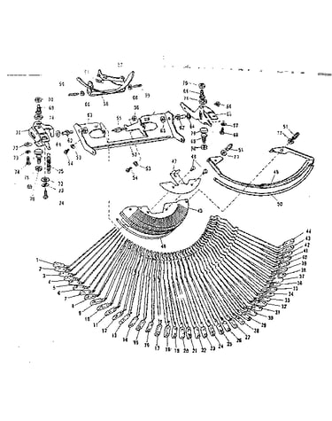 Type bar & sector plate