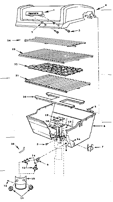 GRILL & BURNER SECTION