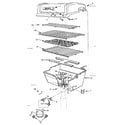 Kenmore 2582337850 grill & burner section diagram
