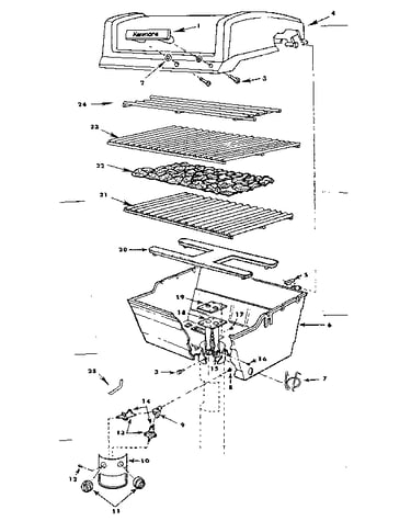Grill & burner section