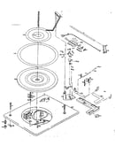 Record changer (above baseplate)