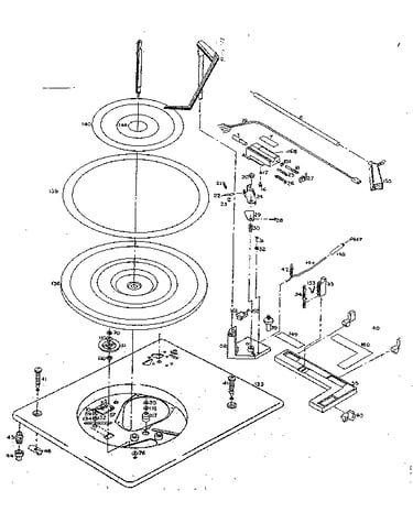 Record changer (above baseplate)