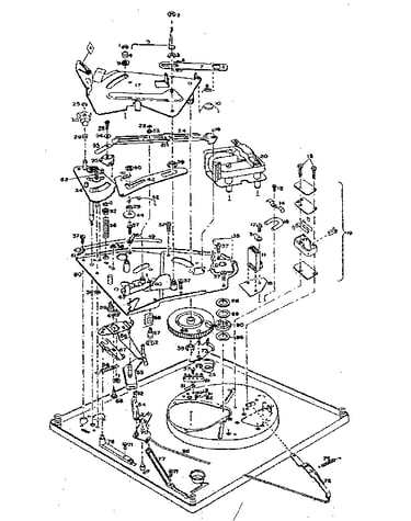 Bsr record changer - bottom view