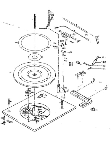 Record changer (above baseplate)