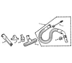 Eureka SE1546A hose and attachment parts diagram