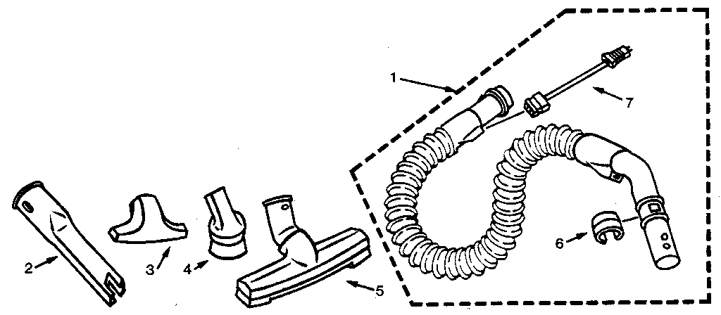 HOSE AND ATTACHMENT PARTS