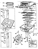 Grill, burner section, ground post & patio base