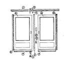 Kenmore 17890-DOUBLE DOOR KIT replacement parts diagram