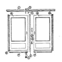 Kenmore 17890-DOUBLE DOOR KIT replacement parts diagram