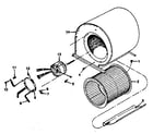 Kenmore 867762350 blower assembly diagram