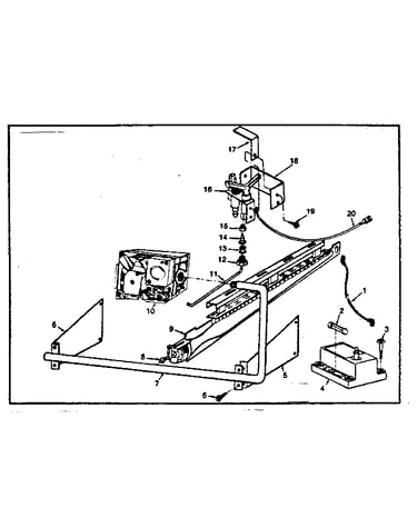 Gas burners and manifold