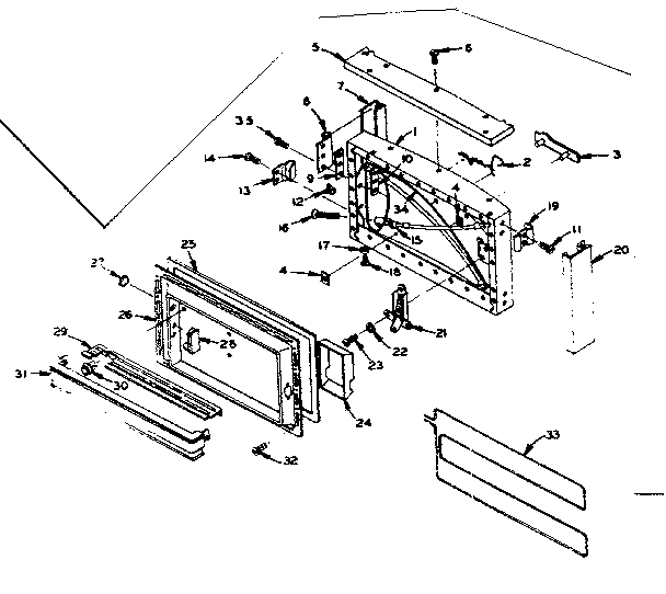Freezer door parts
